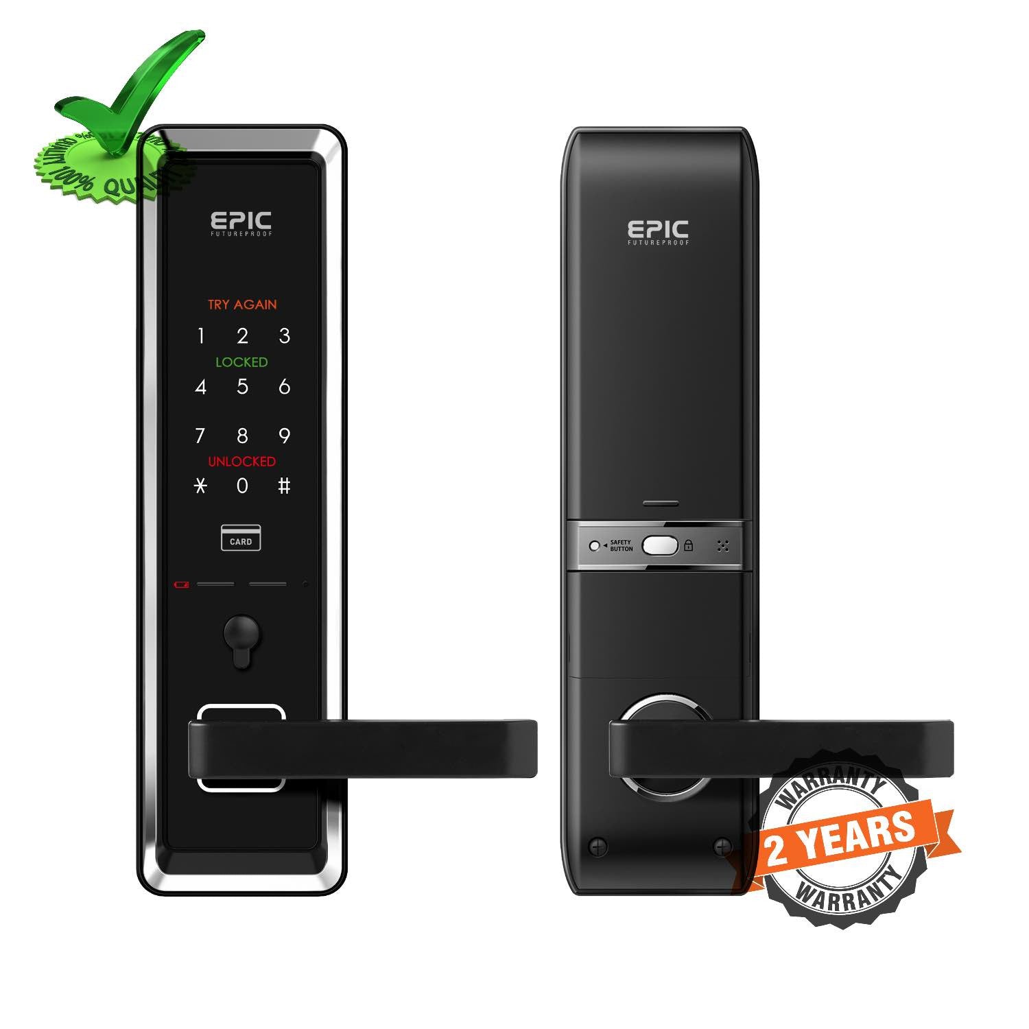 Epic ES-K70 RFID Card Pin Password Operated Digital Door Lock Epic ES-K70 RFID Card Pin Password Operated Digital Door Lock